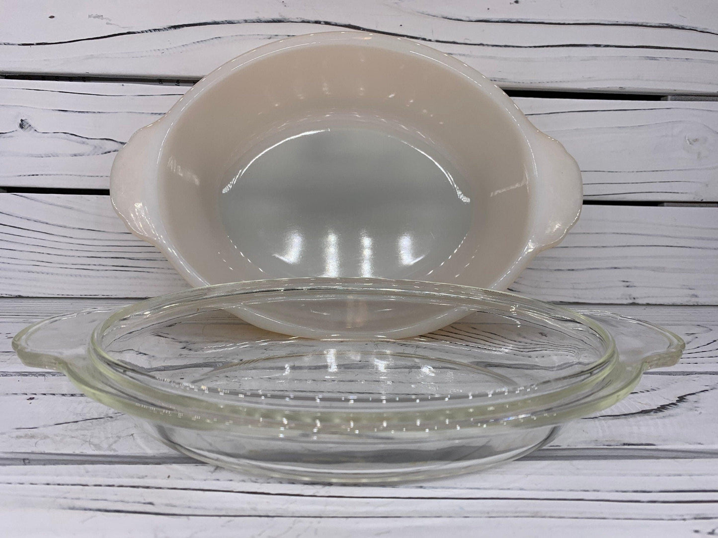 Anchor Hocking Fire King Peach Luster Casserole Dish With Lid, Oval Vintage Baking Dish Number 467 -Located at Funkyhouse Vintage Antique Store, Weiser Idaho