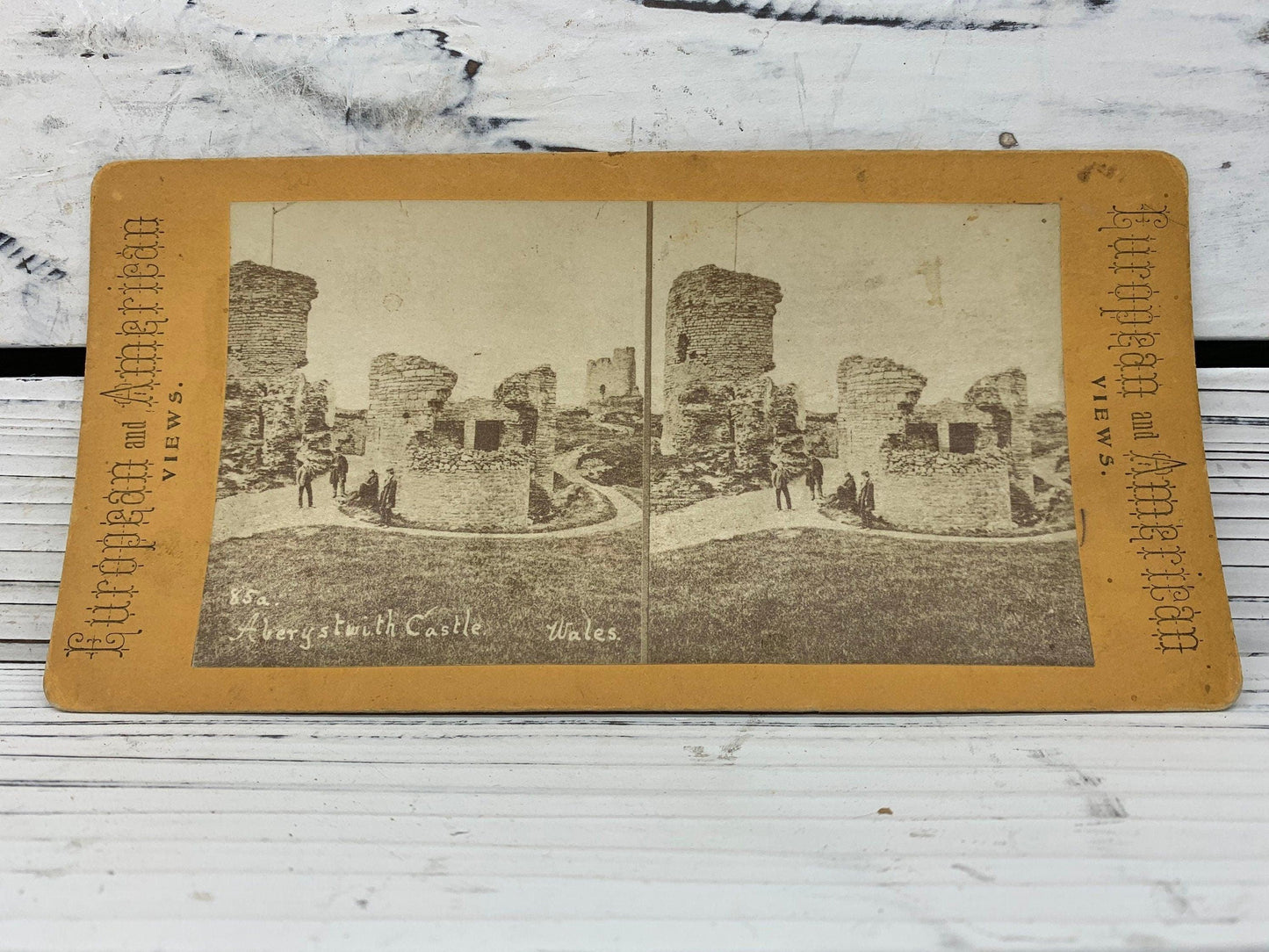 Antique Stereoscope Slides, Lot of 4 European And American Stereoviewer Cards, Vintage Ephemera, Scrapbooking Cards -Located at Funkyhouse Vintage Antique Store, Weiser Idaho