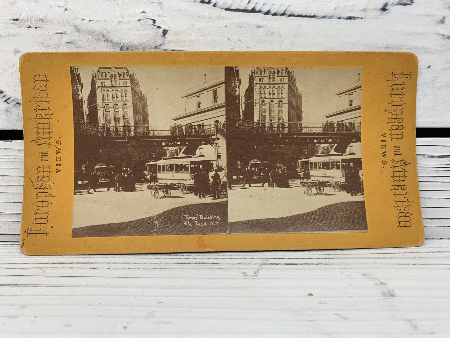 Antique Stereoscope Slides, Lot of 4 European And American Stereoviewer Cards, Vintage Ephemera, Scrapbooking Cards -Located at Funkyhouse Vintage Antique Store, Weiser Idaho