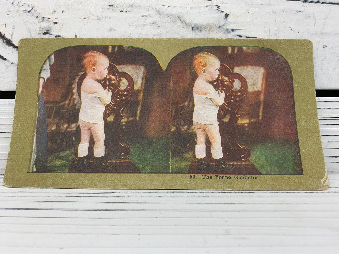 Antique Stereoscope Slides, Lot of 4 Funny Stereoviewer Cards, Vintage Ephemera, Scrapbooking Cards -Located at Funkyhouse Vintage Antique Store, Weiser Idaho