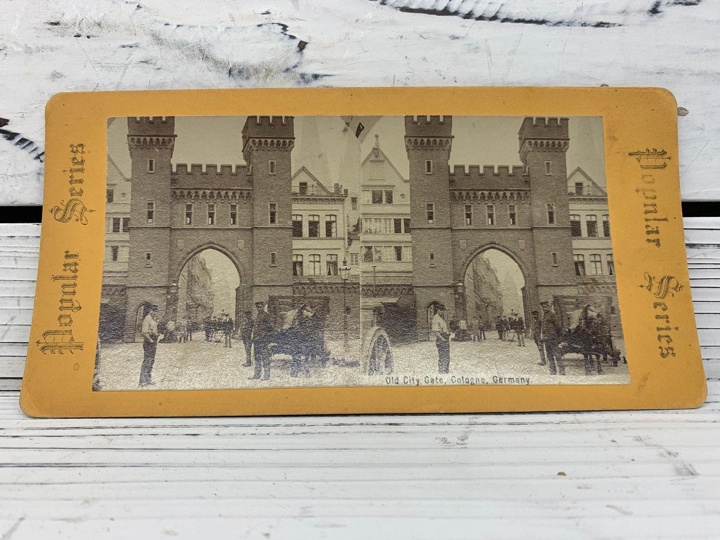 Antique Stereoscope Slides, Lot of 4 Popular Series Stereoviewer Cards, Vintage Ephemera, Scrapbooking Cards -Located at Funkyhouse Vintage Antique Store, Weiser Idaho