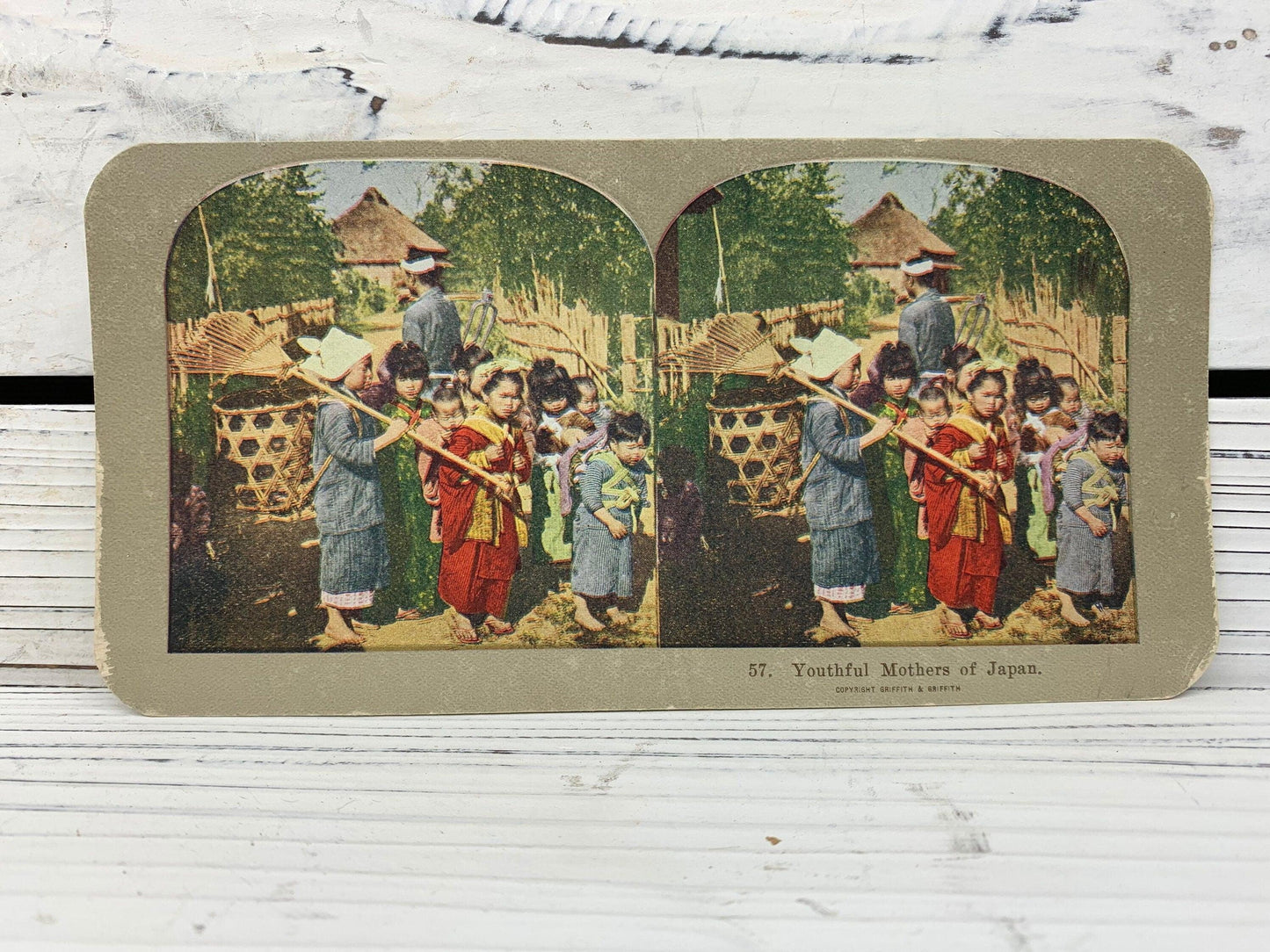 Antique Stereoscope Slides, Lot of 4 Stereoviewer Cards, Various Vintage Ephemera, Scrapbooking Cards -Located at Funkyhouse Vintage Antique Store, Weiser Idaho