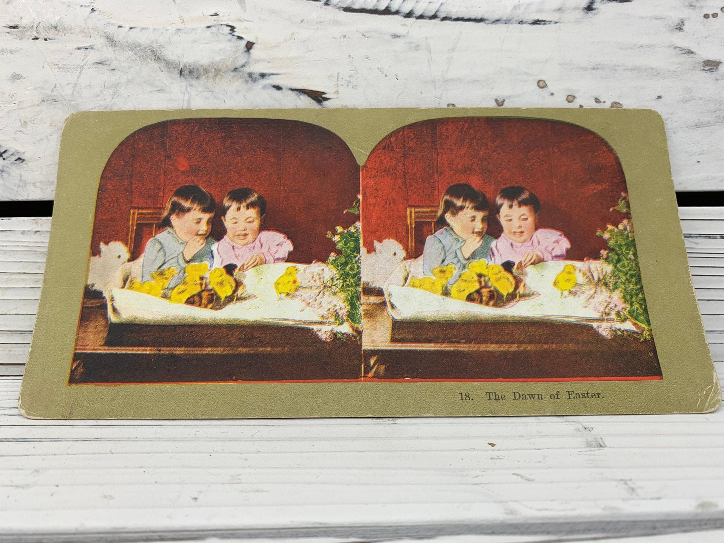 Antique Stereoscope Slides, Lot of 4 Stereoviewer Cards, Various Vintage Ephemera, Scrapbooking Cards -Located at Funkyhouse Vintage Antique Store, Weiser Idaho