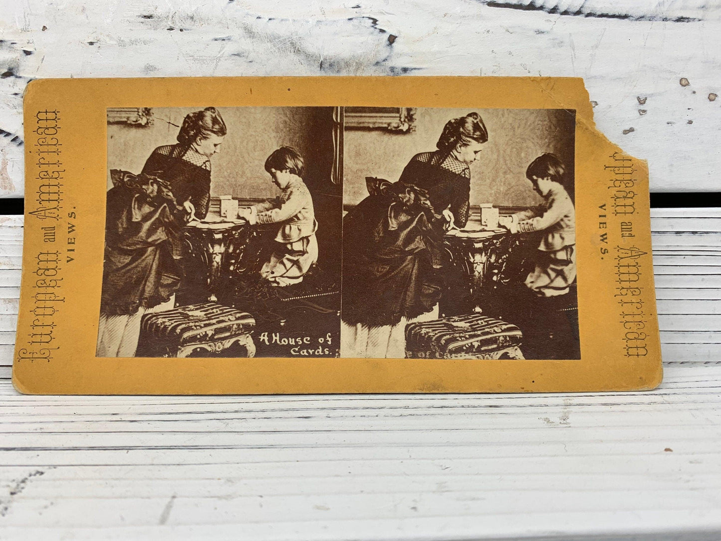 Antique Stereoscope Slides, Lot of 4 Variety Stereoviewer Cards, Vintage Ephemera, Scrapbooking Cards -Located at Funkyhouse Vintage Antique Store, Weiser Idaho