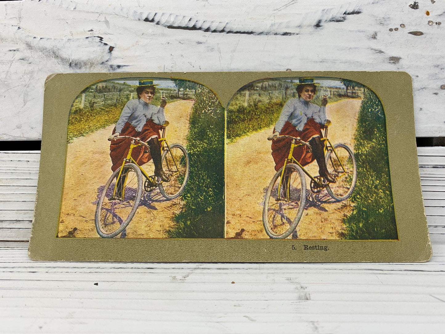Antique Stereoscope Slides Variety Pack, Lot of 4 Stereoviewer Cards, Vintage Ephemera, Scrapbooking Cards -Located at Funkyhouse Vintage Antique Store, Weiser Idaho