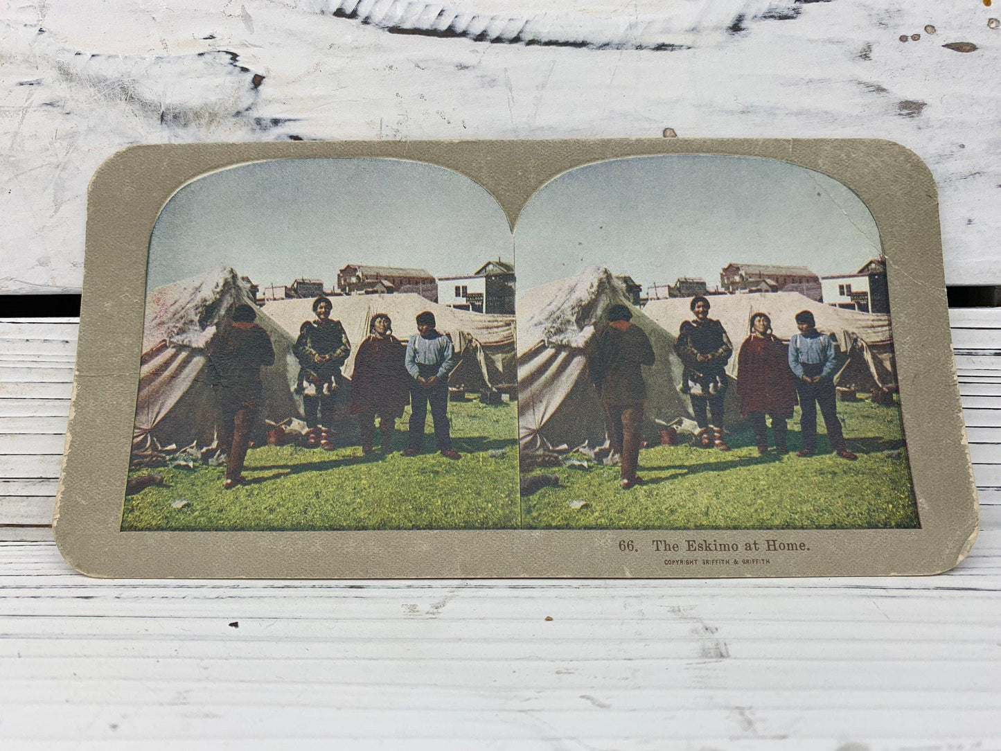 Antique Stereoscope Slides Variety Pack, Lot of 4 Stereoviewer Cards, Vintage Ephemera, Scrapbooking Cards -Located at Funkyhouse Vintage Antique Store, Weiser Idaho