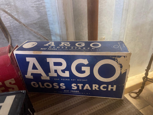 Argo Starch Vintage Laundry Open Box -Located at Funkyhouse Vintage Antique Store, Weiser Idaho
