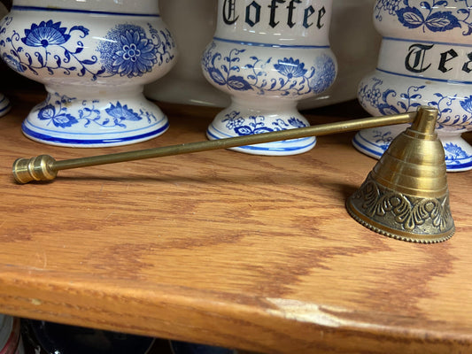 Brass Vintage Candle Snuffer Extinguisher -Located at Funkyhouse Vintage Antique Store, Weiser Idaho