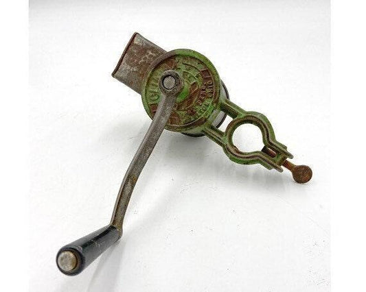 Cheese Grater By Climax, Vintage Green Aluminum Mid Century Food Shredder -Located at Funkyhouse Vintage Antique Store, Weiser Idaho