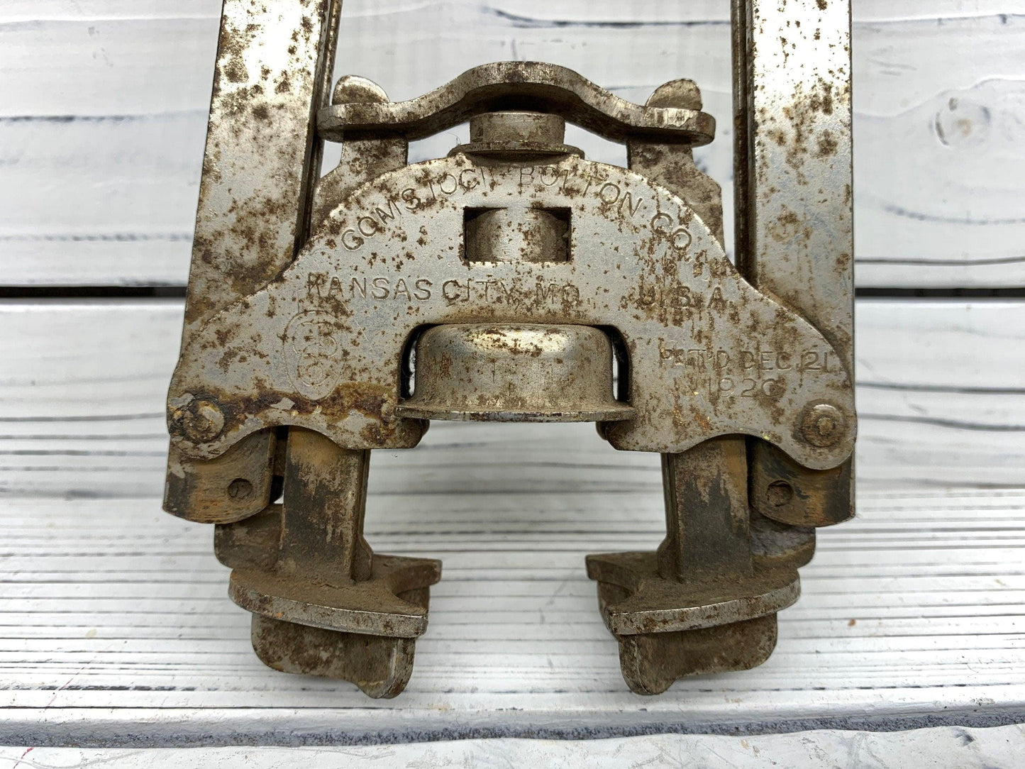 Comstock Bolton Co Bottle Capper, Vintage Primitive Bottle Capper -Located at Funkyhouse Vintage Antique Store, Weiser Idaho