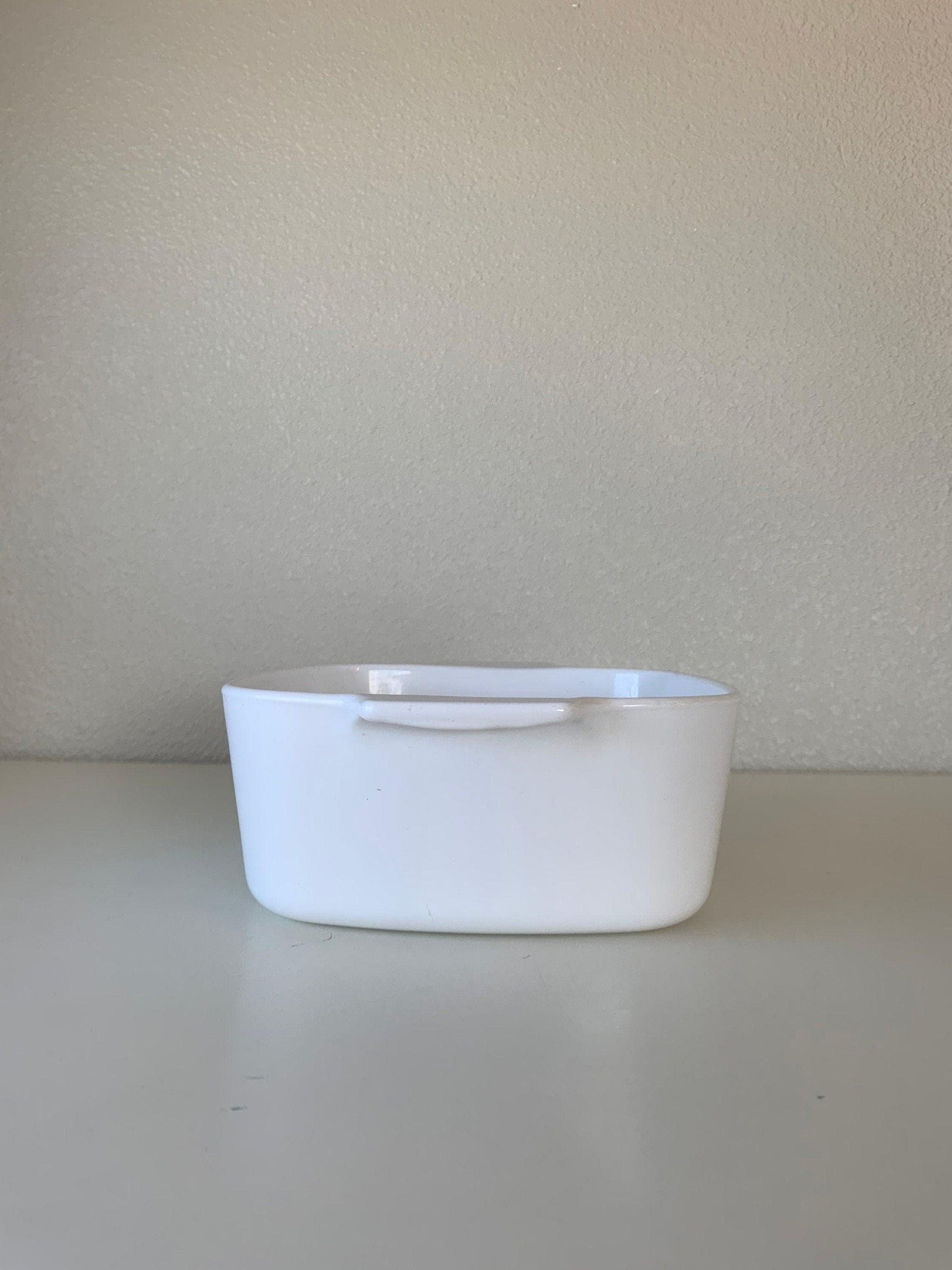Corningware Casserole Dish, All White A - 1 1/2 - B, 1.5 Liter, Mid Century Kitchen, Country Farmhouse -Located at Funkyhouse Vintage Antique Store, Weiser Idaho