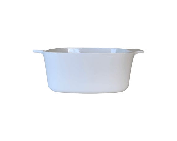 Corningware Casserole Dish, All White A - 1 1/2 - B, 1.5 Liter, Mid Century Kitchen, Country Farmhouse -Located at Funkyhouse Vintage Antique Store, Weiser Idaho