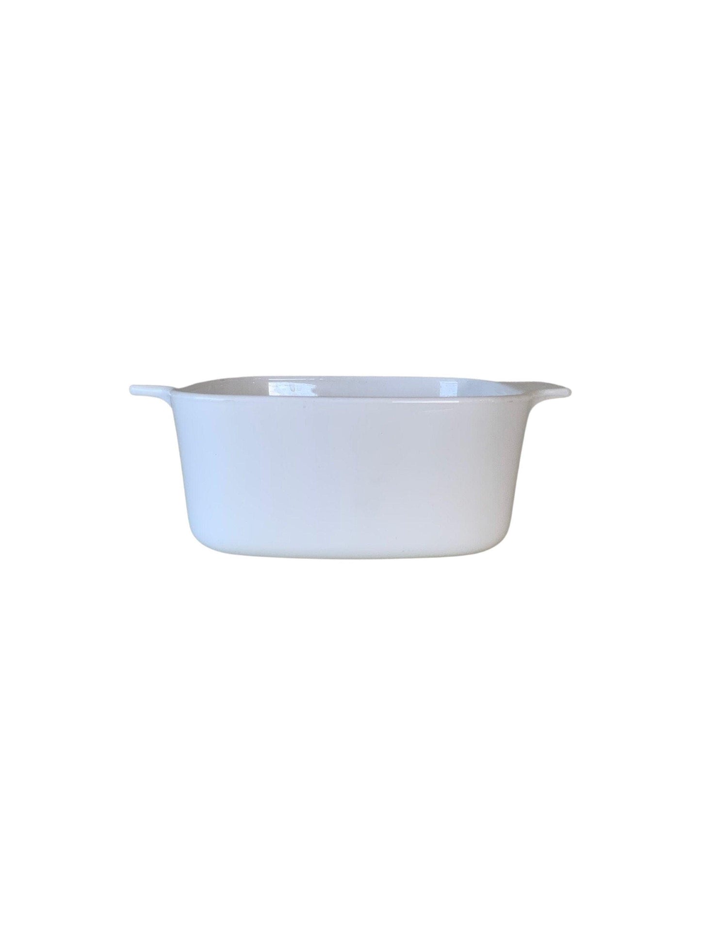 Corningware Casserole Dish, All White A - 1 1/2 - B, 1.5 Liter, Mid Century Kitchen, Country Farmhouse -Located at Funkyhouse Vintage Antique Store, Weiser Idaho