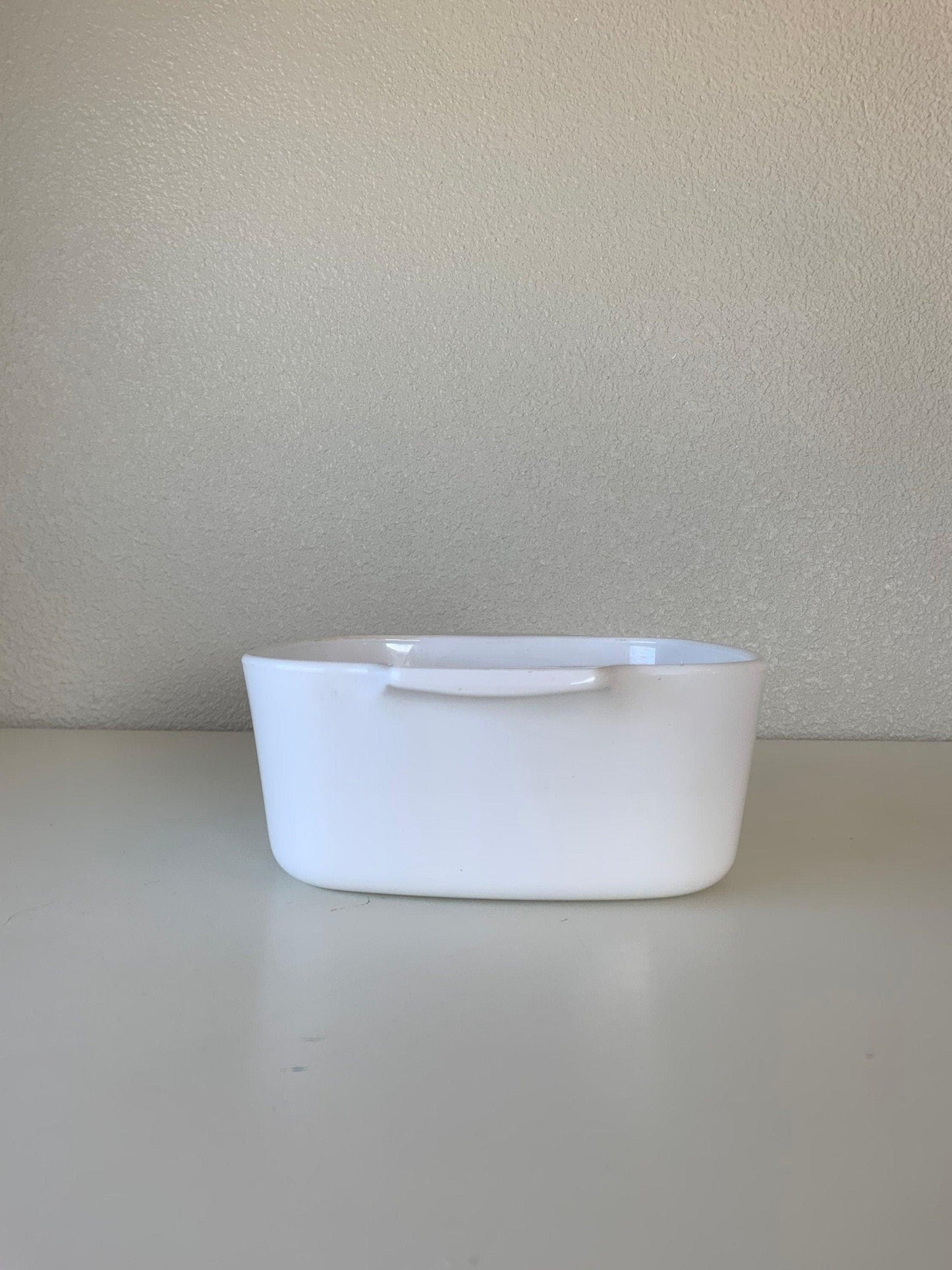 Corningware Casserole Dish, All White A - 1 1/2 - B, 1.5 Liter, Mid Century Kitchen, Country Farmhouse -Located at Funkyhouse Vintage Antique Store, Weiser Idaho