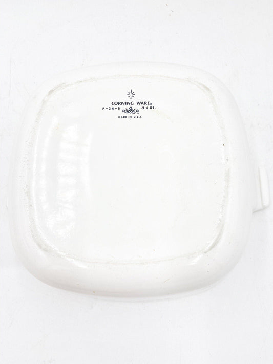Corningware Casserole Dish, Vintage Blue Cornflower Pattern, P - 2 1/2 - B, 2 1/2 Quart, Mid Century Kitchen, Country Farmhouse -Located at Funkyhouse Vintage Antique Store, Weiser Idaho