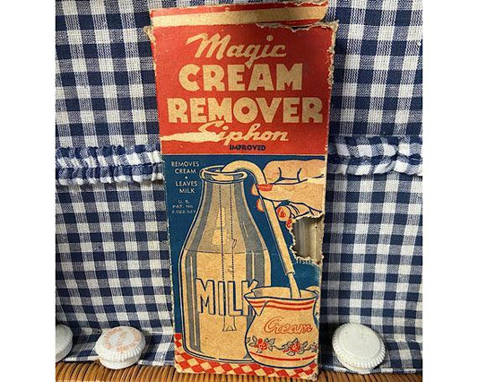 Cream Remover Siphen In Original Box, Vintage New Old Stock -Located at Funkyhouse Vintage Antique Store, Weiser Idaho