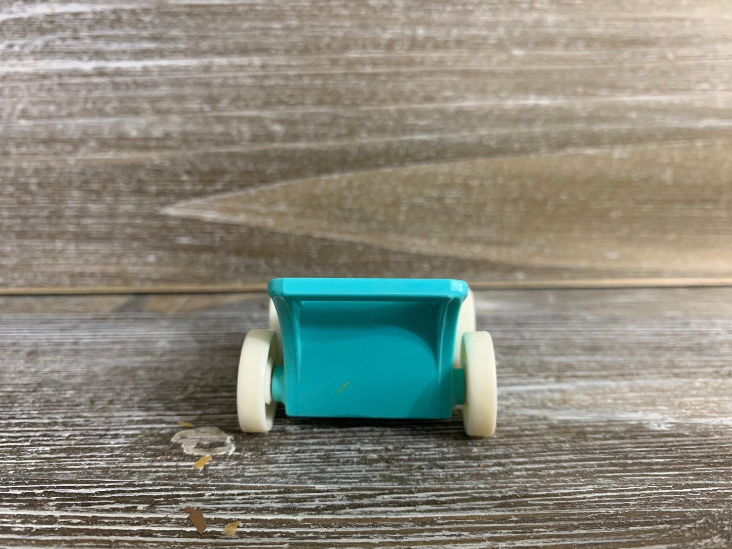 Fisher Price Baby Stroller, Vintage Little People Blue White Stroller -Located at Funkyhouse Vintage Antique Store, Weiser Idaho