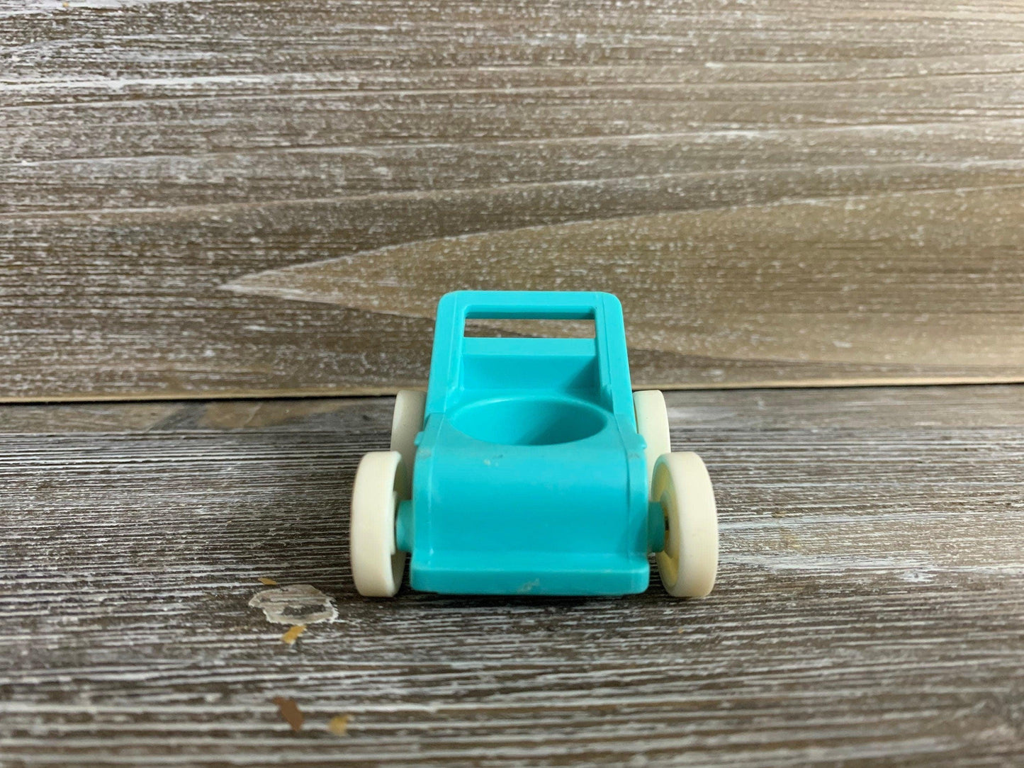 Fisher Price Baby Stroller, Vintage Little People Blue White Stroller -Located at Funkyhouse Vintage Antique Store, Weiser Idaho