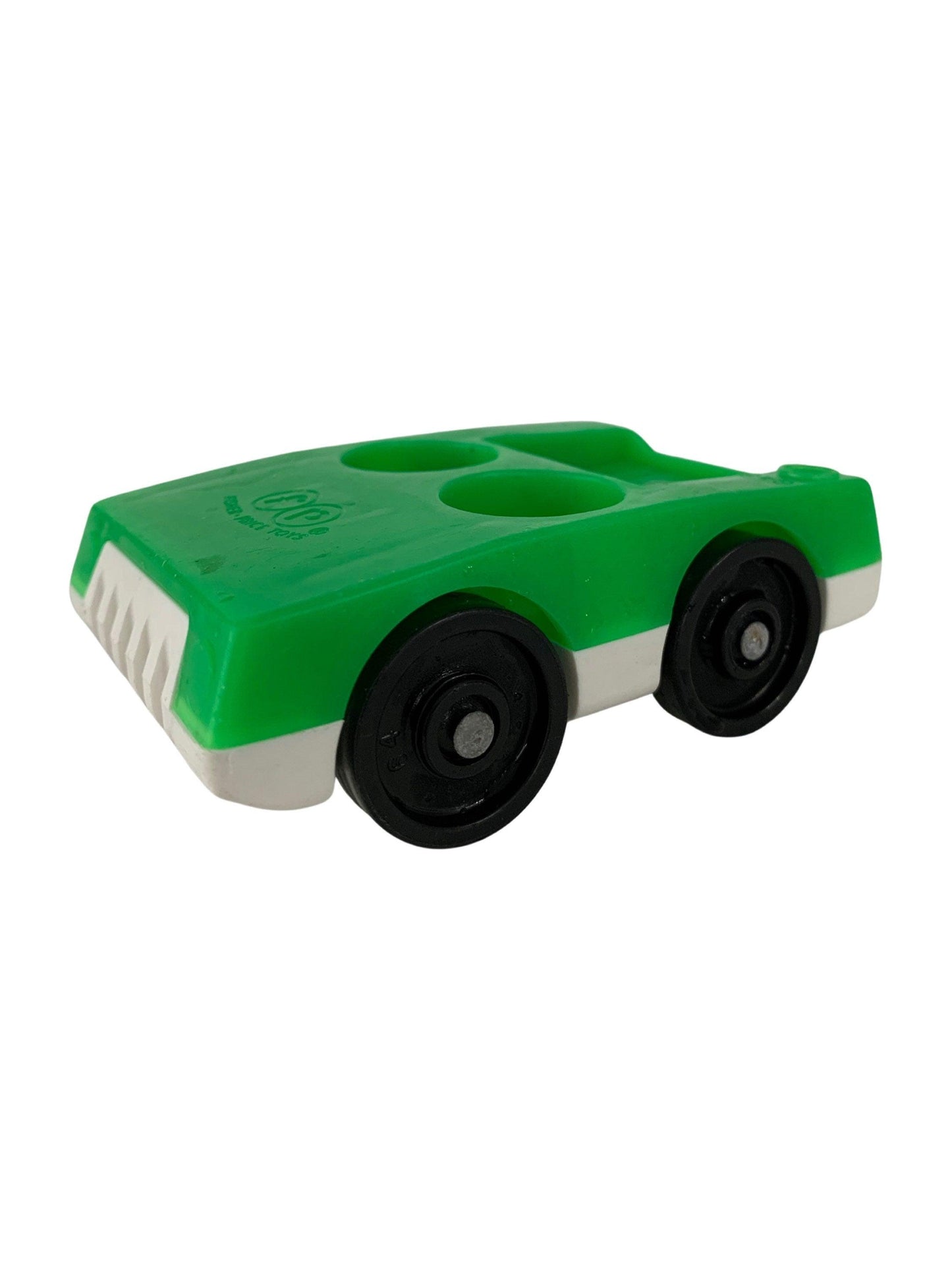 Fisher Price Car, Vintage Little People Green And White Vehicle -Located at Funkyhouse Vintage Antique Store, Weiser Idaho