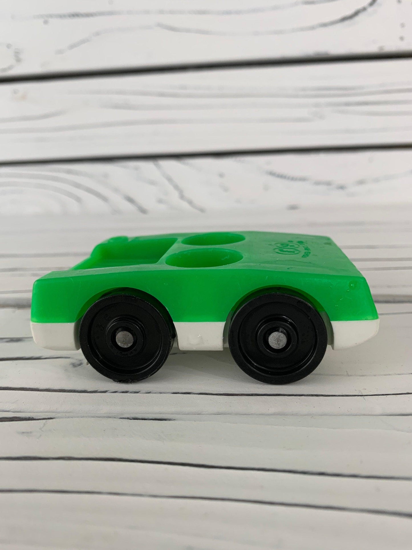 Fisher Price Car, Vintage Little People Green And White Vehicle -Located at Funkyhouse Vintage Antique Store, Weiser Idaho