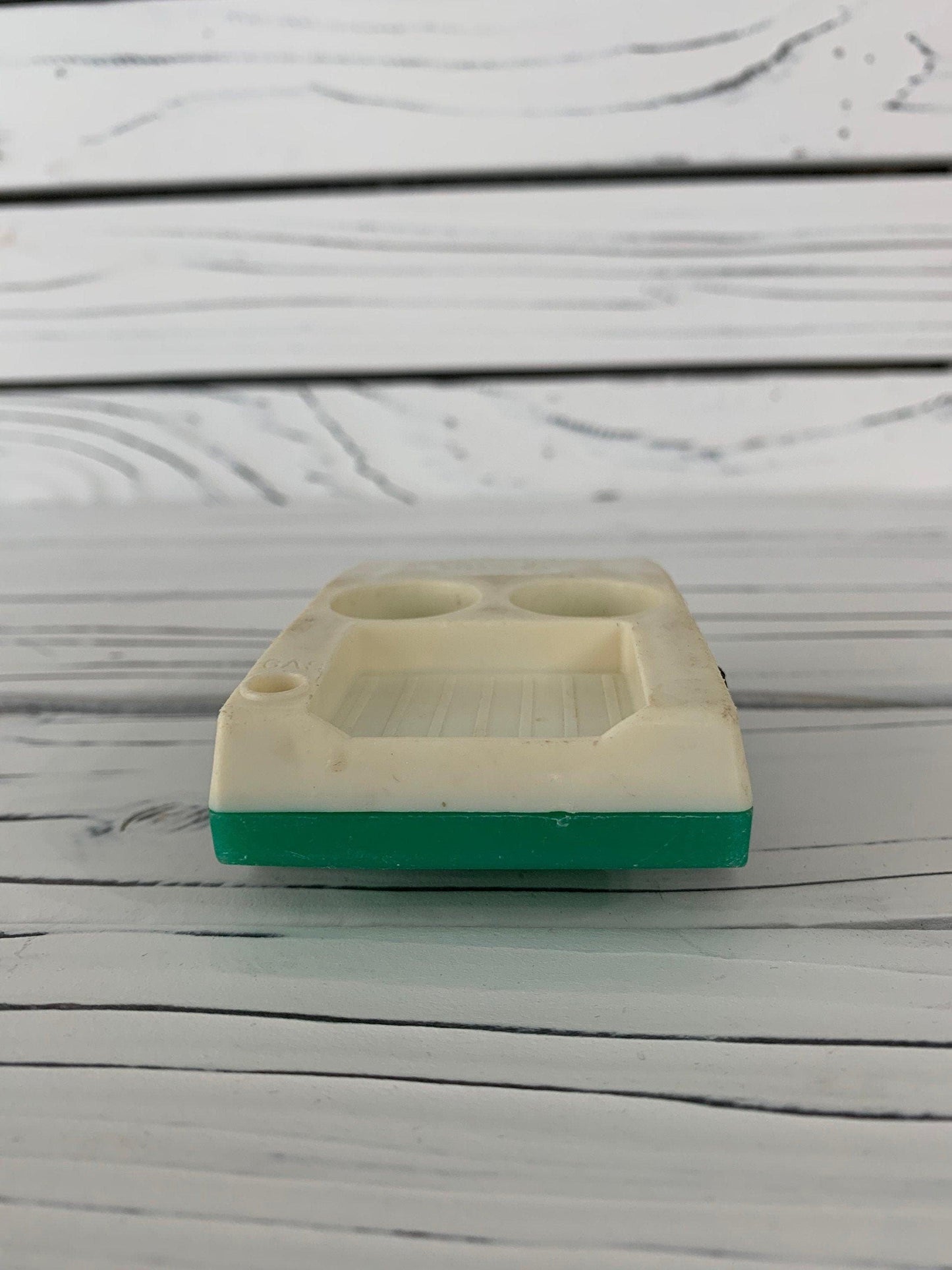 Fisher Price Car, Vintage Little People White and Green Vehicle -Located at Funkyhouse Vintage Antique Store, Weiser Idaho