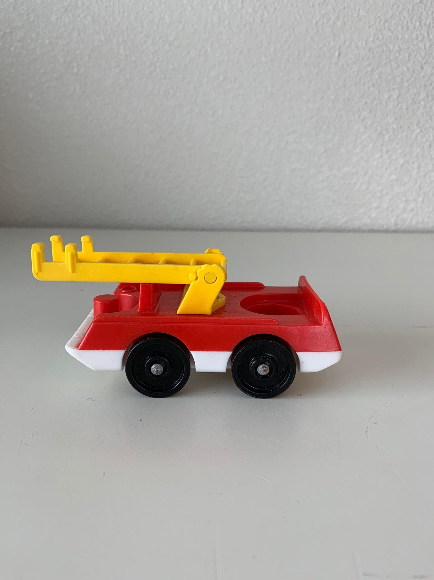 Fisher Price Fire Truck, Vintage Little People Toy Vehicle With Movable Ladder -Located at Funkyhouse Vintage Antique Store, Weiser Idaho