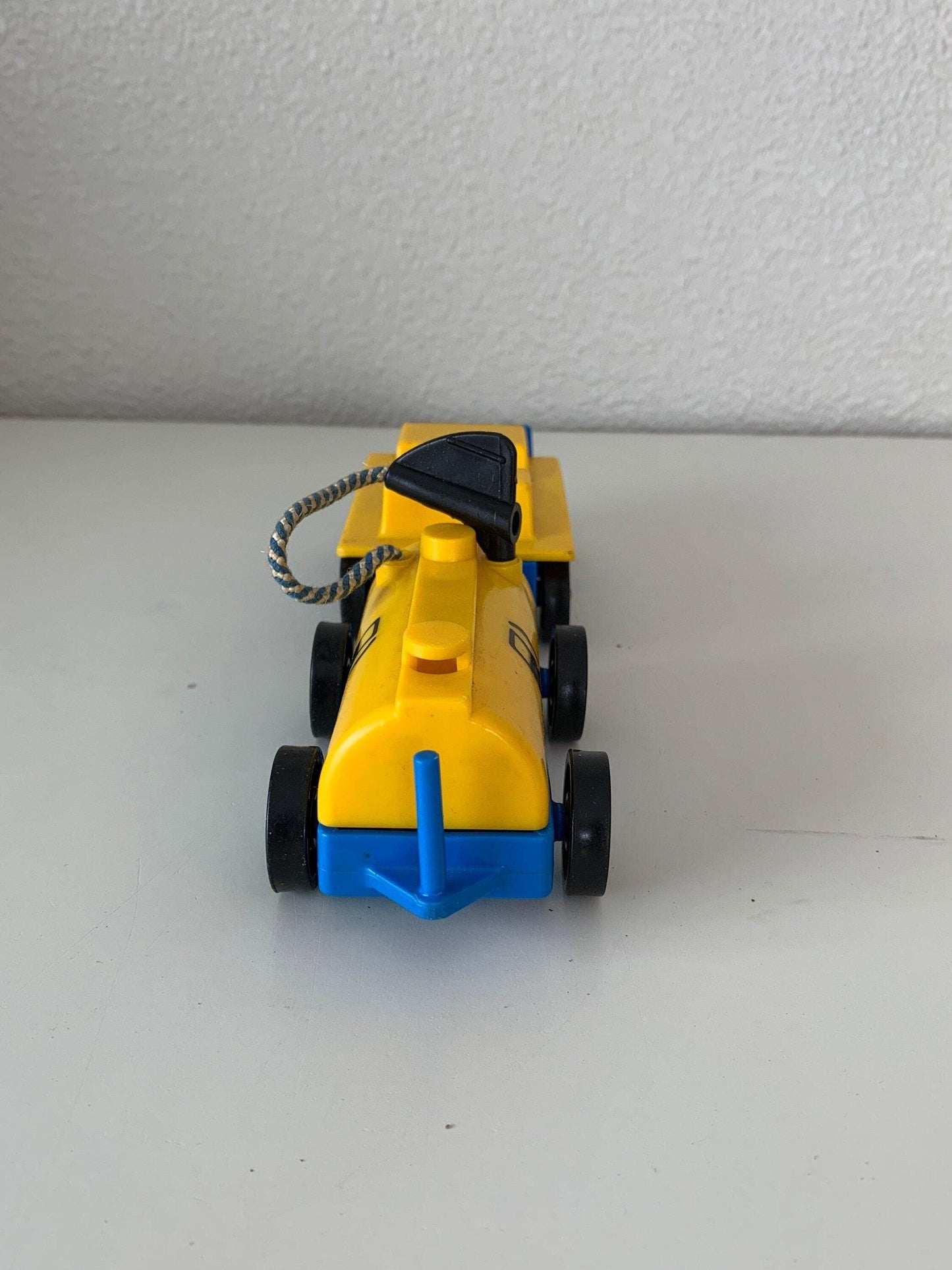 Fisher Price Jet Fuel Tank With Tow Tram, Vintage Little People Toy Car -Located at Funkyhouse Vintage Antique Store, Weiser Idaho