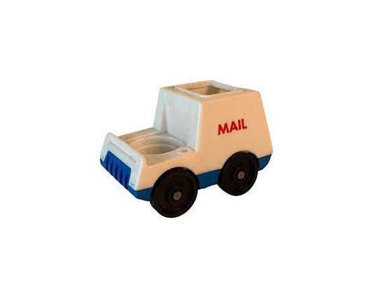 Fisher Price Mail Truck, Vintage Little People White and Blue Mail Van or Car -Located at Funkyhouse Vintage Antique Store, Weiser Idaho