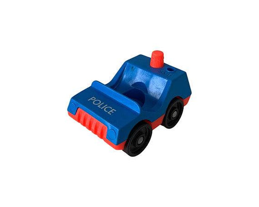 Fisher Price Police Car, Vintage Little People Blue Toy Cop Vehicle -Located at Funkyhouse Vintage Antique Store, Weiser Idaho