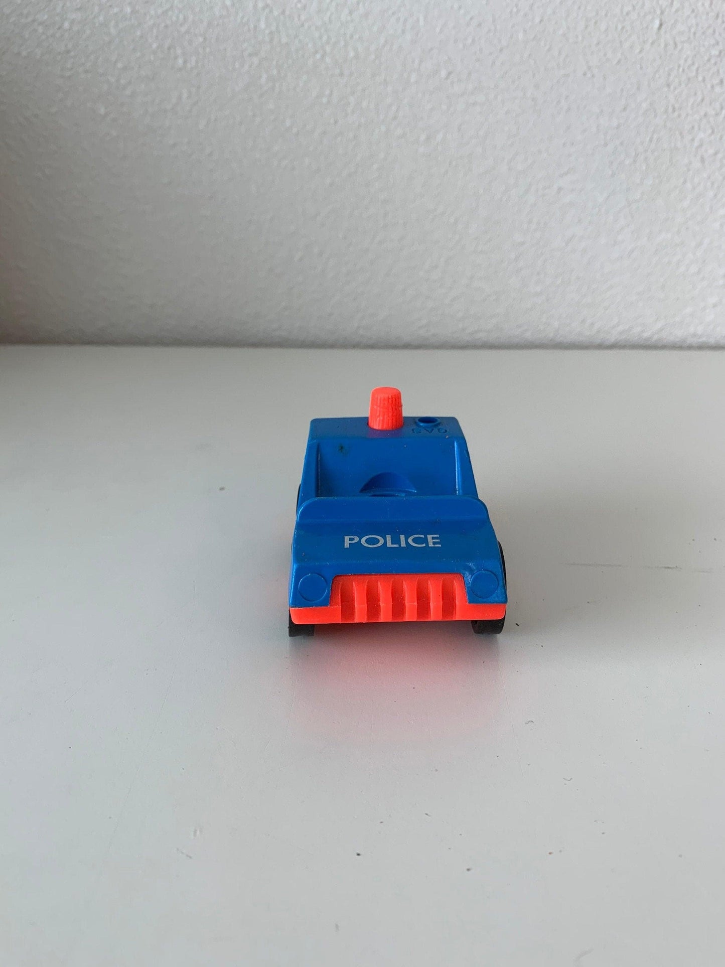 Fisher Price Police Car, Vintage Little People Blue Toy Cop Vehicle -Located at Funkyhouse Vintage Antique Store, Weiser Idaho