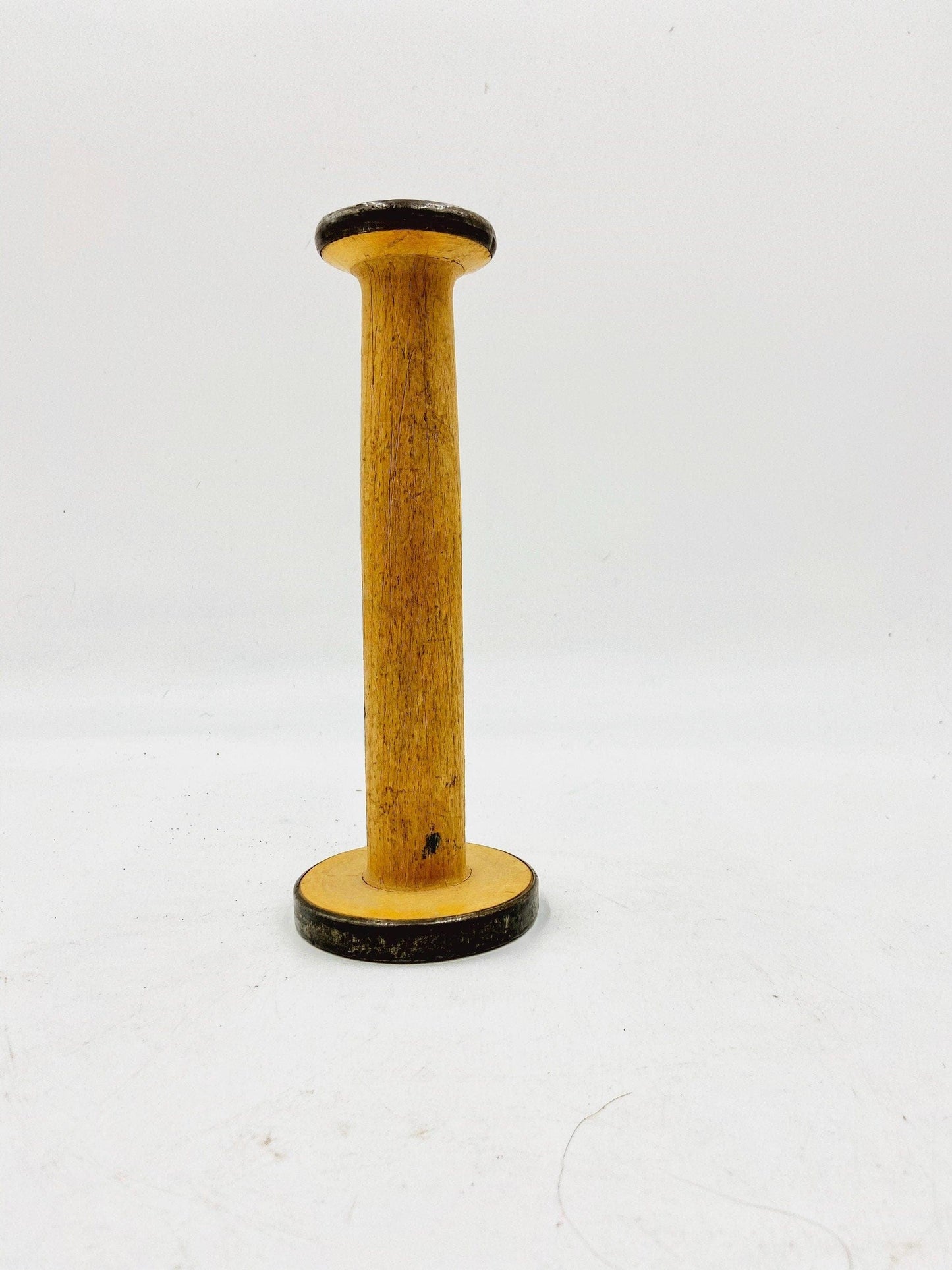 Large Wood Vintage Sewing Thread Spool, Shabby Chic Country Farmhouse Home Decor, Old Sewing Spindle, Gifts For Her, Sewing Notions -Located at Funkyhouse Vintage Antique Store, Weiser Idaho
