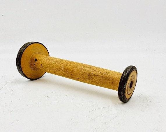 Large Wood Vintage Sewing Thread Spool, Shabby Chic Country Farmhouse Home Decor, Old Sewing Spindle, Gifts For Her, Sewing Notions -Located at Funkyhouse Vintage Antique Store, Weiser Idaho