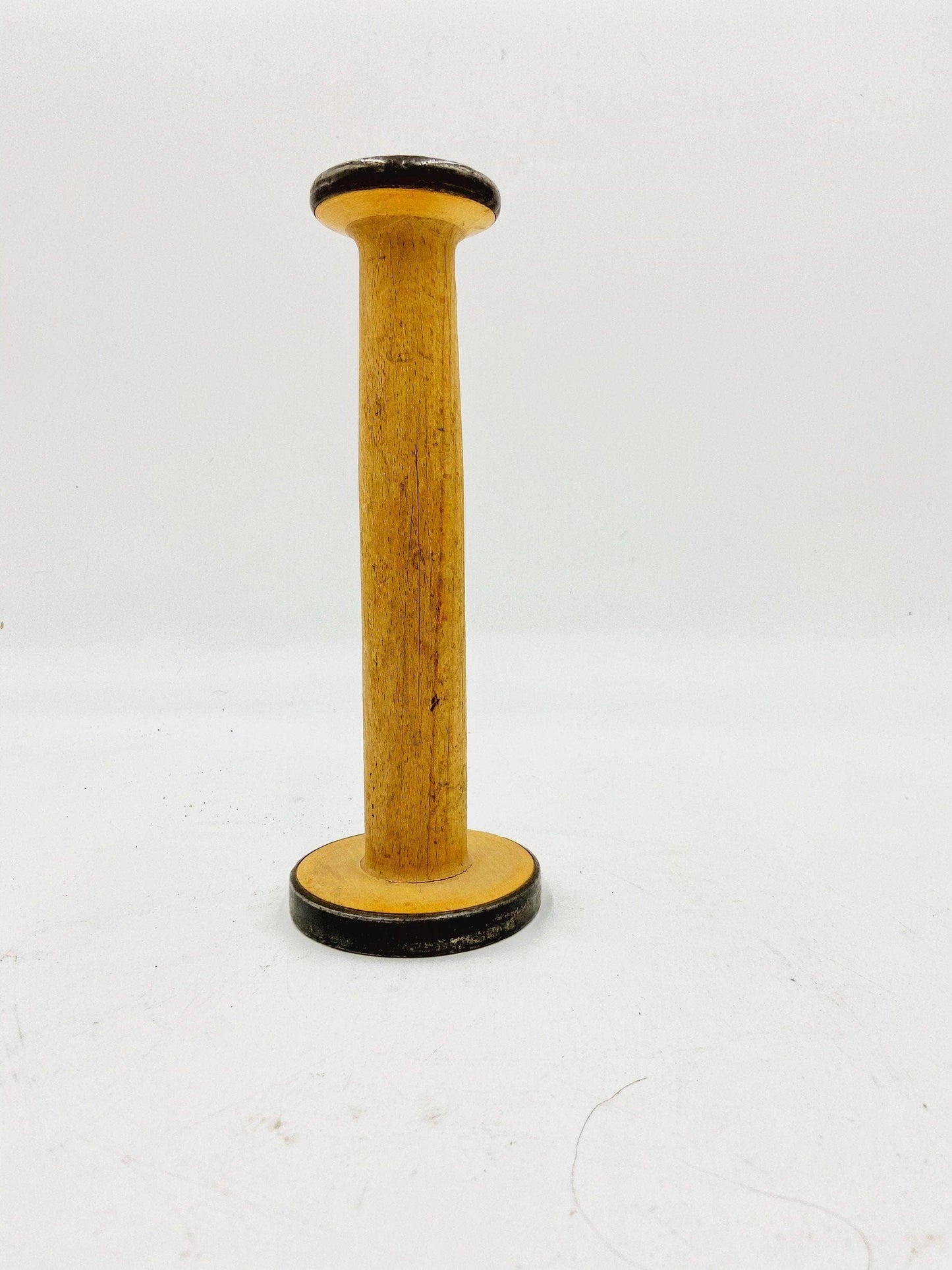 Large Wood Vintage Sewing Thread Spool, Shabby Chic Country Farmhouse Home Decor, Old Sewing Spindle, Gifts For Her, Sewing Notions -Located at Funkyhouse Vintage Antique Store, Weiser Idaho