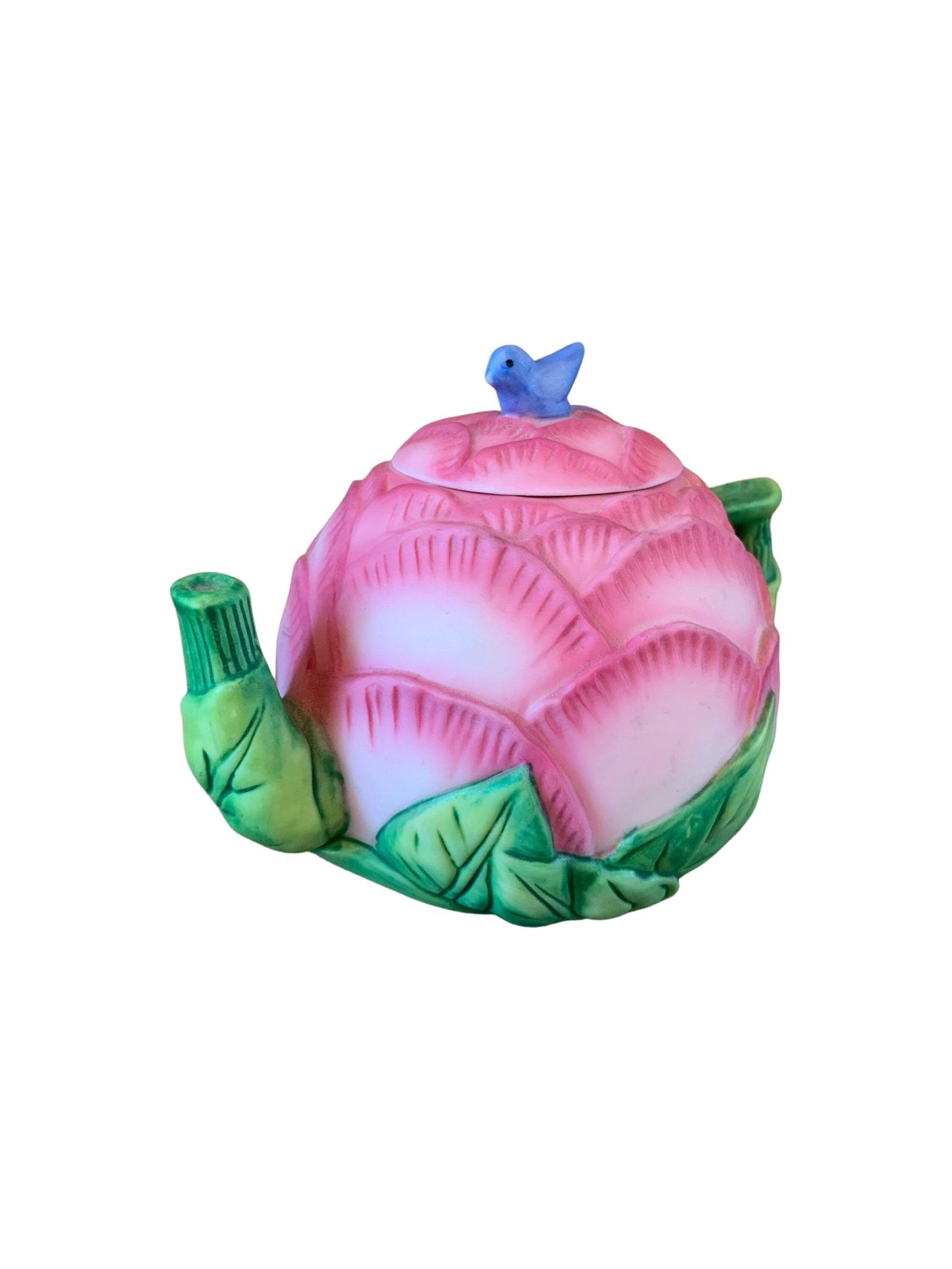 Miniature Teapot By Avon, Pink Peony Seasons Harvest, Ceramic Tea Pot Made In 1995 -Located at Funkyhouse Vintage Antique Store, Weiser Idaho