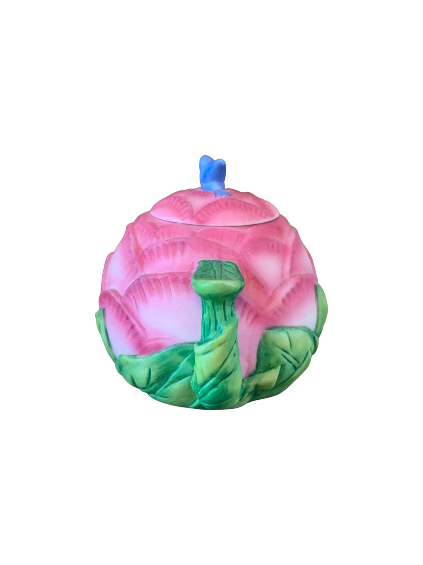 Miniature Teapot By Avon, Pink Peony Seasons Harvest, Ceramic Tea Pot Made In 1995 -Located at Funkyhouse Vintage Antique Store, Weiser Idaho