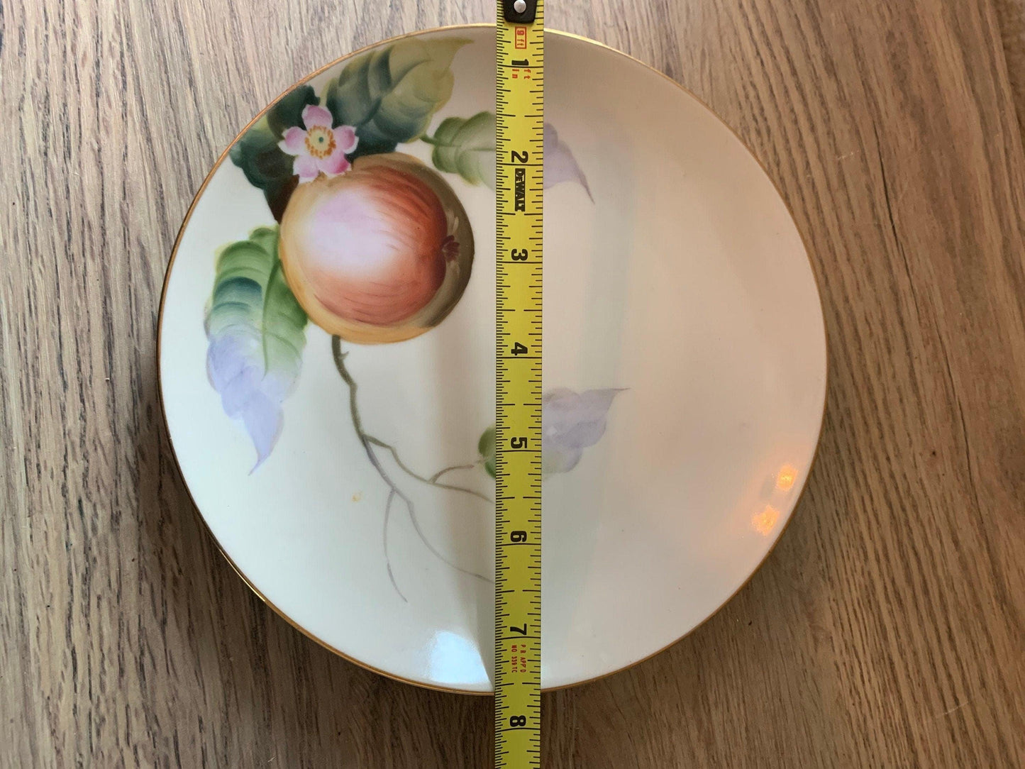 Noritake China Plate, Hand Painted Apple Blossom with Gold Trim, Vintage Porcelain Bread Plate Made in Japan -Located at Funkyhouse Vintage Antique Store, Weiser Idaho
