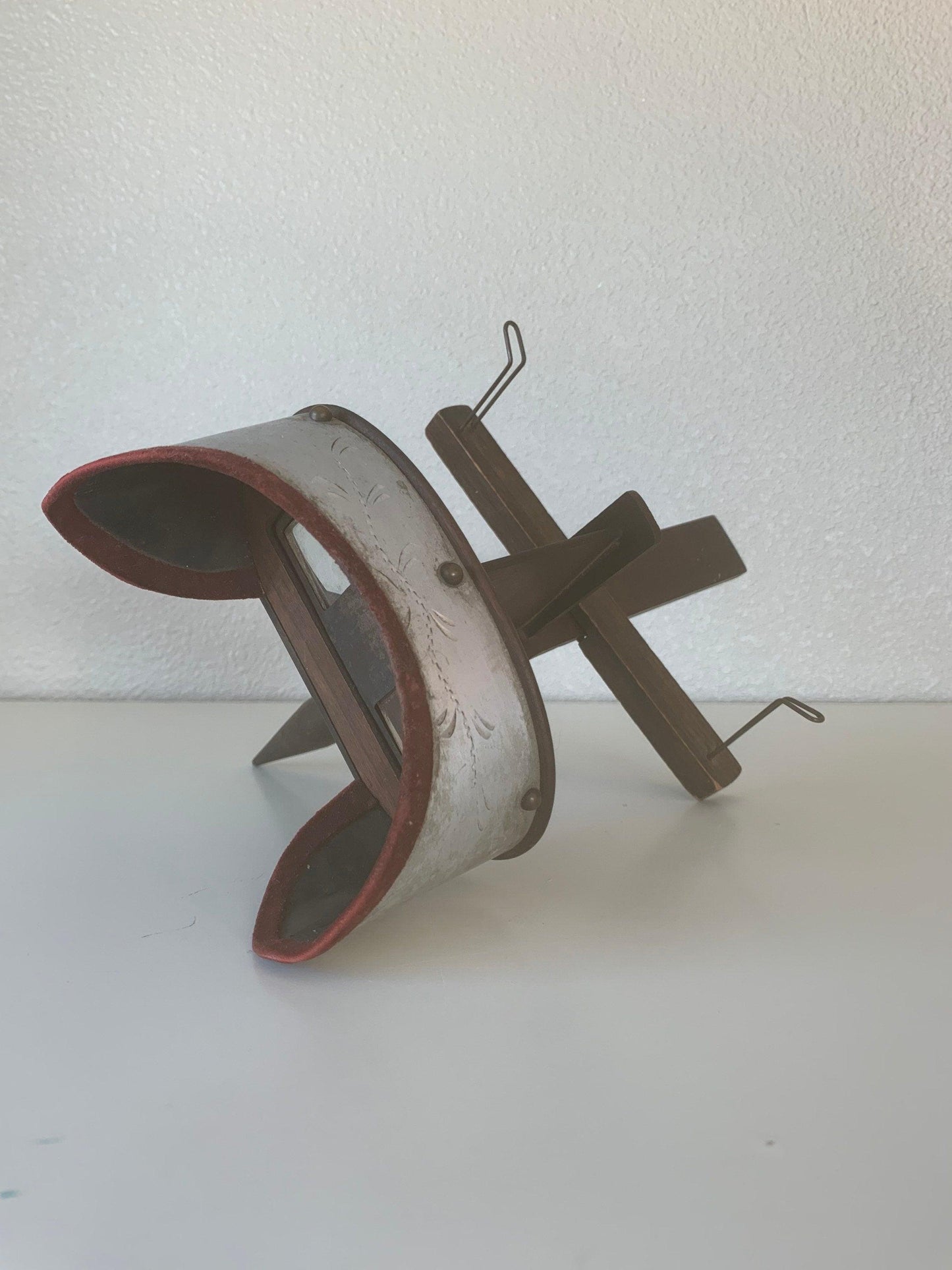 Stereoscope With 5 Photo Cards, Antique 3 Dimensional Photo Viewer, Vintage Wood And Metal Stereograph -Located at Funkyhouse Vintage Antique Store, Weiser Idaho
