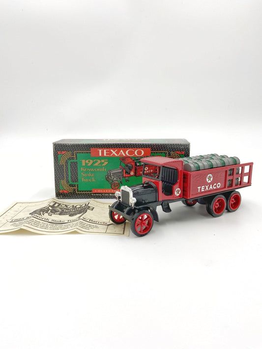 Texaco 1925 Kenworth Stake Truck Coin Bank, Limited Edition Collectible, Gas And Oil Memorabilia, Classic Car -Located at Funkyhouse Vintage Antique Store, Weiser Idaho