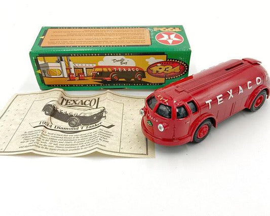 Texaco 1934 Diamond T Tanker Coin Bank, Limited Edition Collectible Series, Vintage Gas Station Memorabilia, Doodle Bug Bus -Located at Funkyhouse Vintage Antique Store, Weiser Idaho