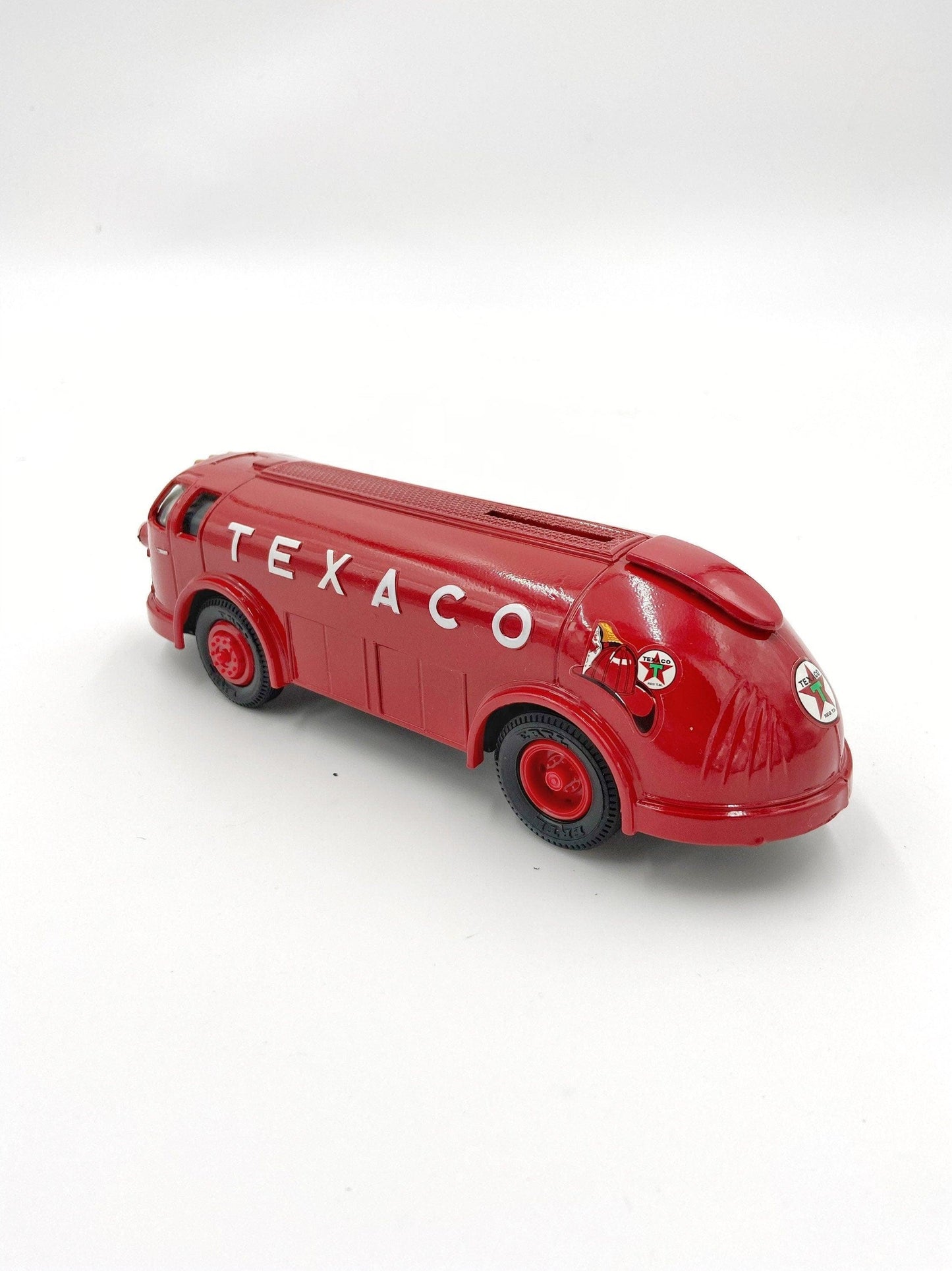 Texaco 1934 Diamond T Tanker Coin Bank, Limited Edition Collectible Series, Vintage Gas Station Memorabilia, Doodle Bug Bus -Located at Funkyhouse Vintage Antique Store, Weiser Idaho