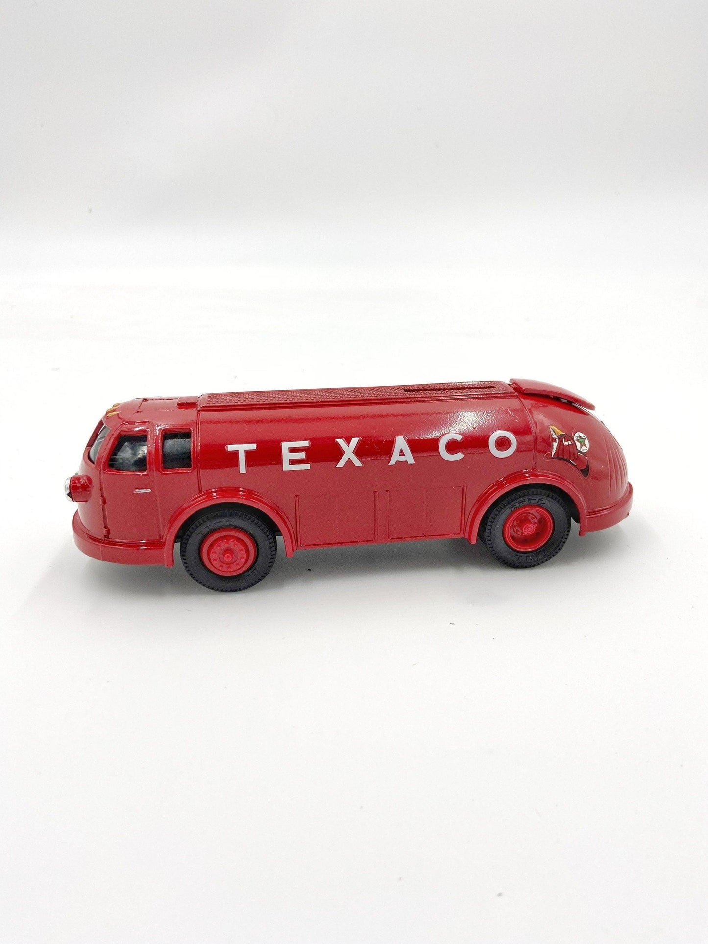 Texaco 1934 Diamond T Tanker Coin Bank, Limited Edition Collectible Series, Vintage Gas Station Memorabilia, Doodle Bug Bus -Located at Funkyhouse Vintage Antique Store, Weiser Idaho