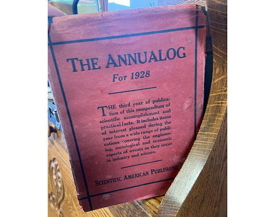 The Annualog Book For 1928 Vintage Hardcover Book -Located at Funkyhouse Vintage Antique Store, Weiser Idaho
