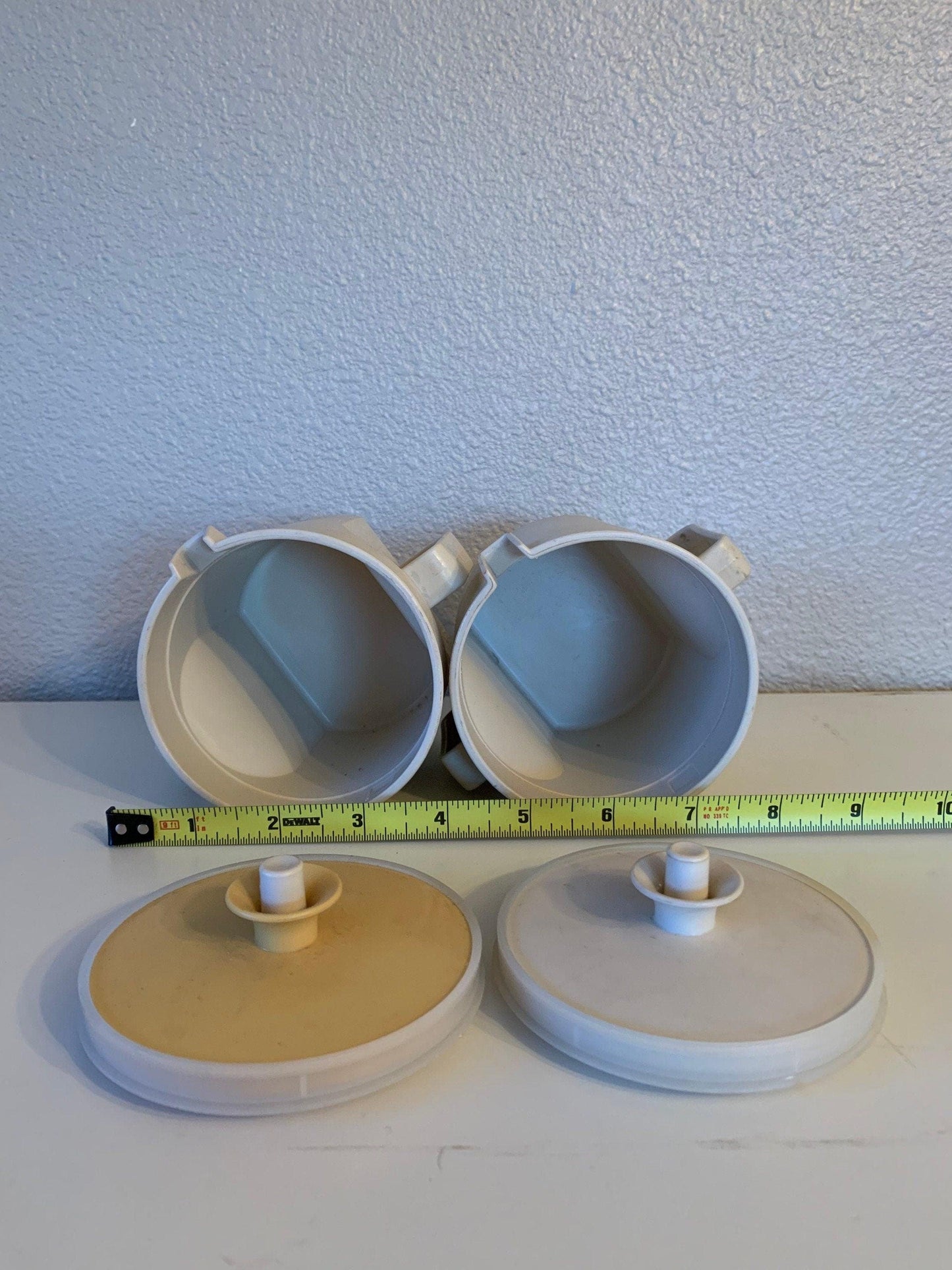 Tupperware Sugar and Creamer Set, Vintage Tupperware, Almond in Color -Located at Funkyhouse Vintage Antique Store, Weiser Idaho