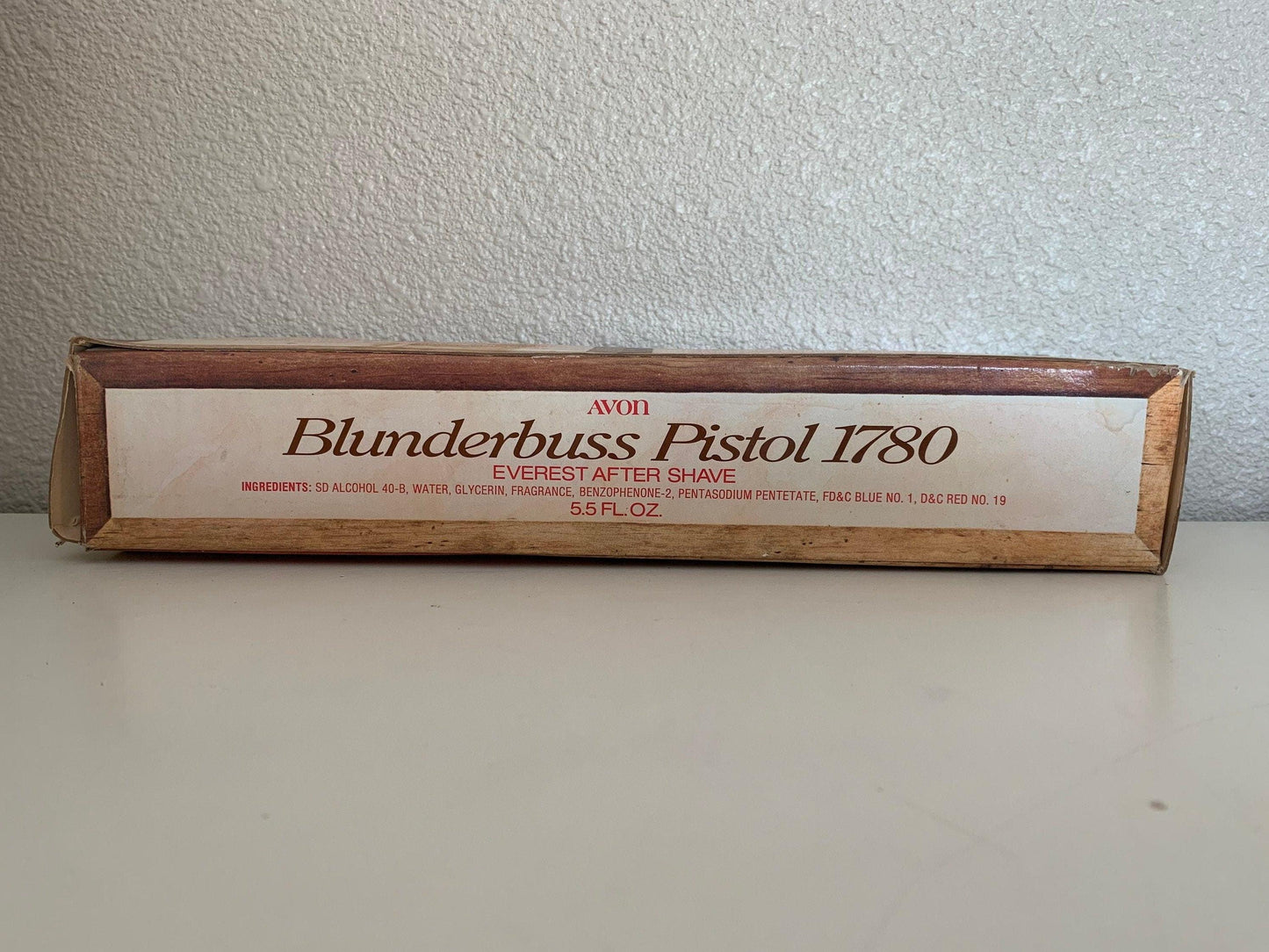 Vintage Avon Collectible Blunderbuss Pistol 1780 After Shave Cologne, Full Bottle With Box, Fathers Day Gift, Mens Gifts -Located at Funkyhouse Vintage Antique Store, Weiser Idaho
