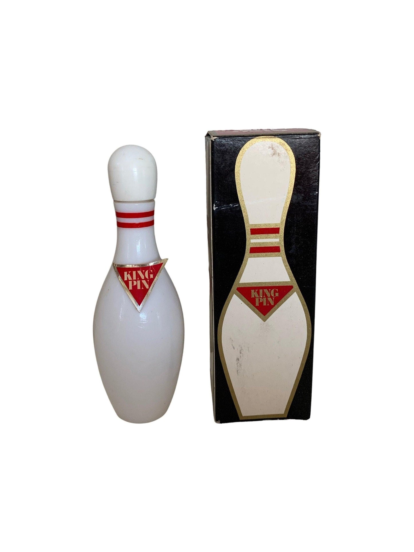 Vintage Avon Collectible Bowling King Pin Decanter After Shave Cologne, Empty Bottle With Box, Fathers Day Gift, Mens Gifts -Located at Funkyhouse Vintage Antique Store, Weiser Idaho