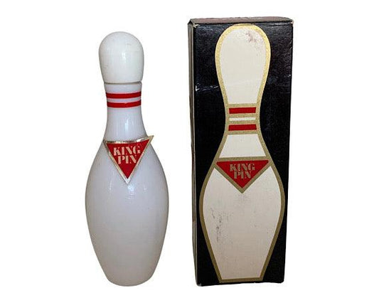 Vintage Avon Collectible Bowling King Pin Decanter After Shave Cologne, Empty Bottle With Box, Fathers Day Gift, Mens Gifts -Located at Funkyhouse Vintage Antique Store, Weiser Idaho