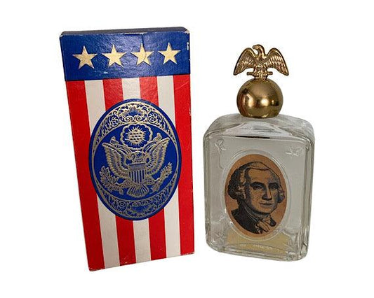 Vintage Avon Collectible George Washington Decanter After Shave Cologne, Empty Bottle With Box, Fathers Day Gift, Mens Gifts -Located at Funkyhouse Vintage Antique Store, Weiser Idaho