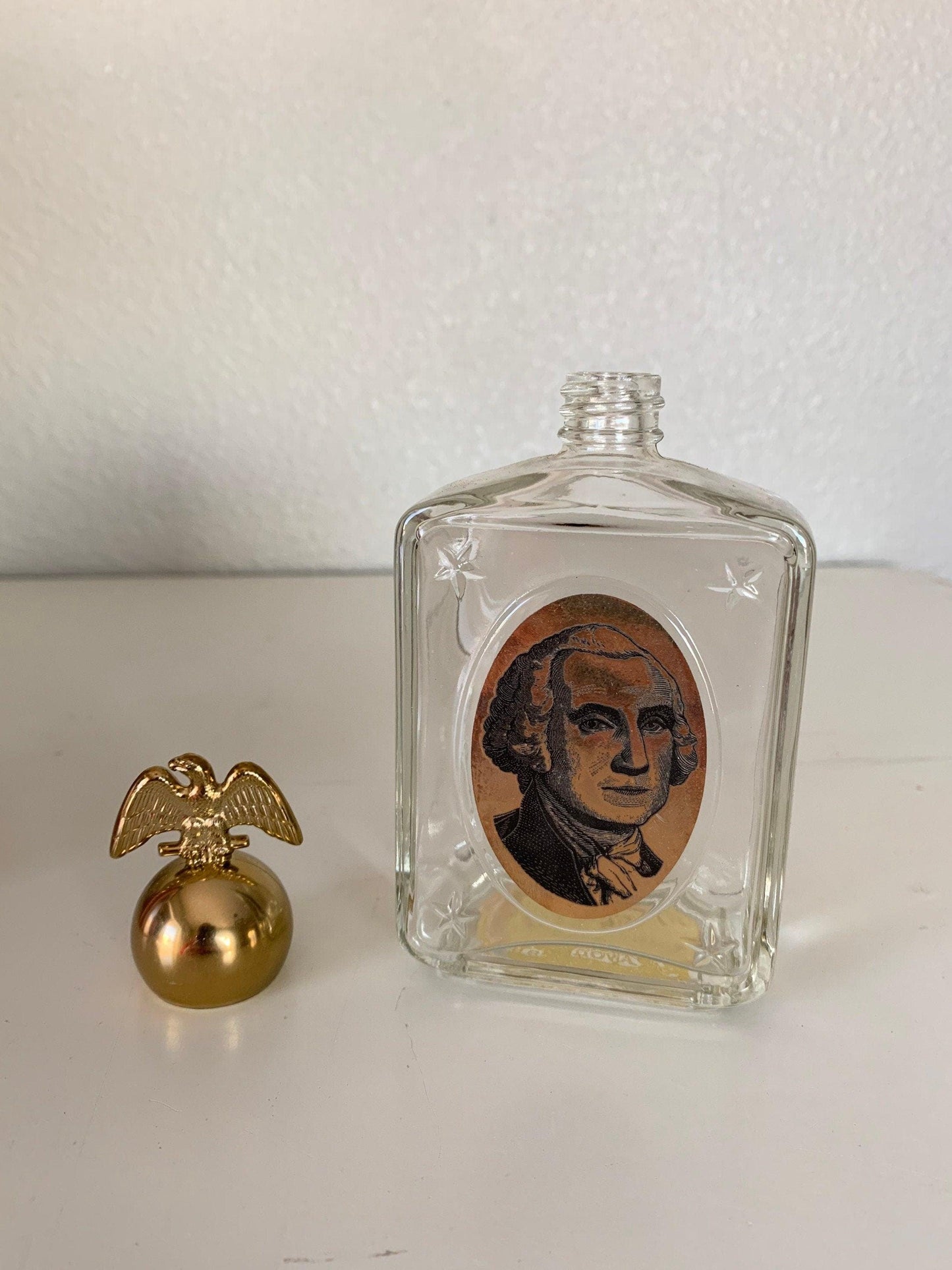 Vintage Avon Collectible George Washington Decanter After Shave Cologne, Empty Bottle With Box, Fathers Day Gift, Mens Gifts -Located at Funkyhouse Vintage Antique Store, Weiser Idaho