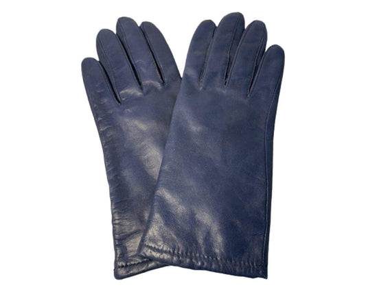 Vintage Blue Leather Gloves, Size 7 Fownes Gloves -Located at Funkyhouse Vintage Antique Store, Weiser Idaho