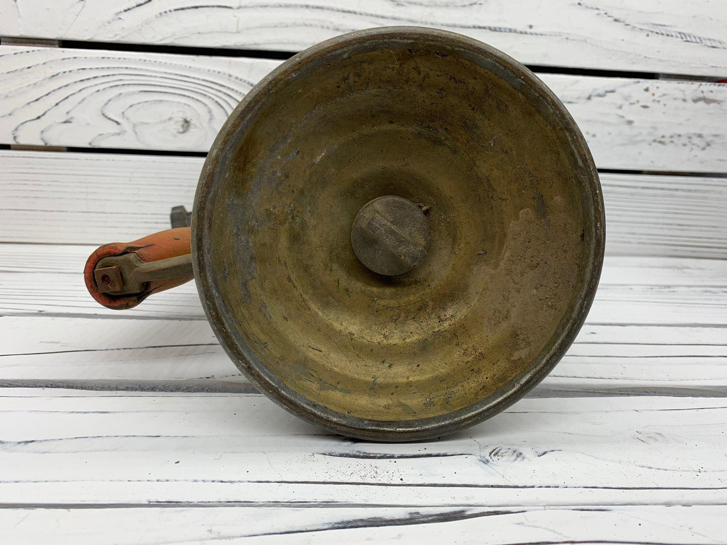 Vintage Brass Blow Torch, Antique Blowtorch with Red Handle, Industrial Dark Academia Decor, Man Cave or Garage, Indie Room Decor, Daft Punk -Located at Funkyhouse Vintage Antique Store, Weiser Idaho